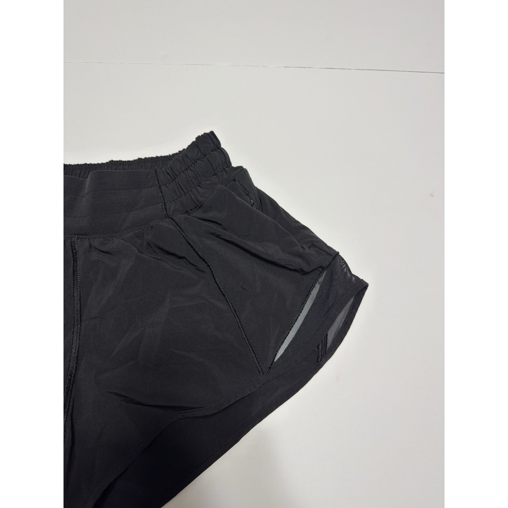 Lululemon Hotty Hot II High Rise Shorts 2.5" Black Sz 4 Running Yoga Gym W7ARKR - Picture 5 of 11